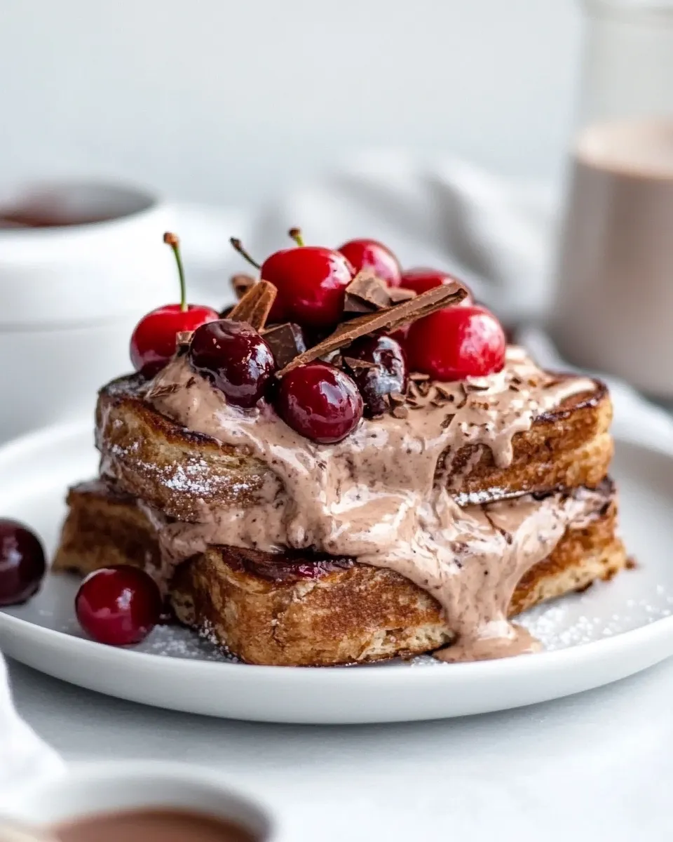 Your Go-To Brunch: Chocolate Cherry Cheesecake French Toast Recipe